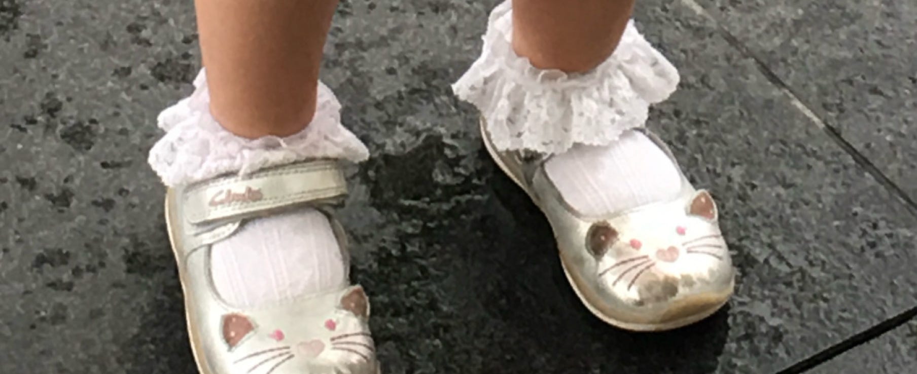The cutest little junior girl's shoes.